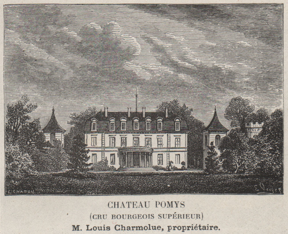 MÉDOC. SAINT-ESTÈPHE. Chateau Pomys (Cru Bourgeois Supérieur). SMALL 1908
